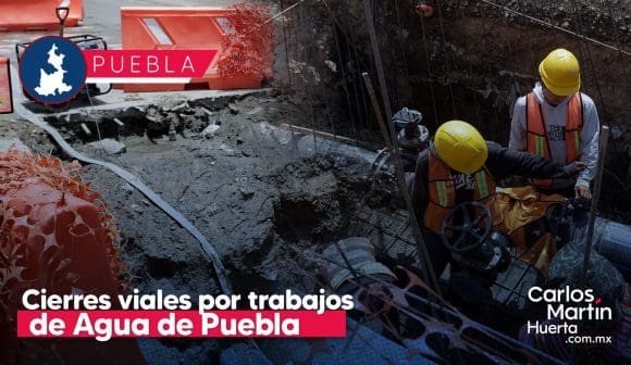 Por obras, cierran la 6 Oriente, esquina con la 6 Norte en Puebla