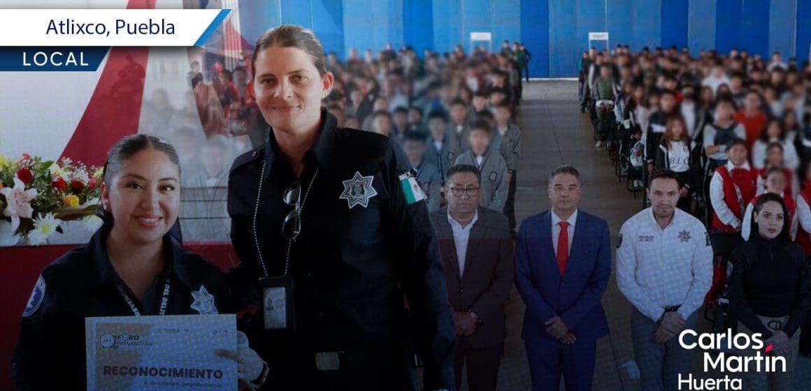 Realizan foro de prevención del delito en Atlixco; participan 18 escuelas