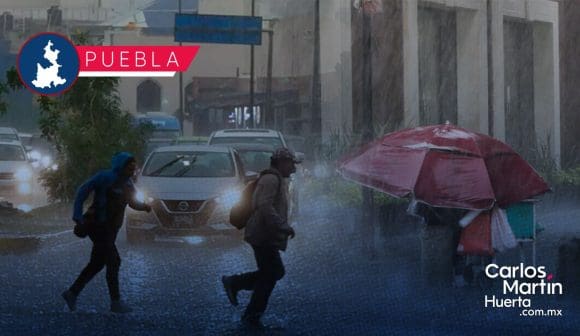 Se esperan lluvias en distintos puntos de Puebla; así el clima