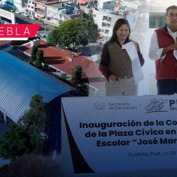 Sergio Salomón inaugura techado del Centro Escolar José María Morelos y Pavón