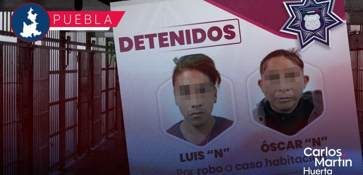 Sujetos intentan robar casa en San Francisco Totimehuacán; son detenidos