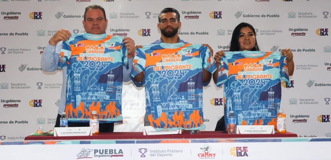 El INPODE presentó la playera y medalla de la Carrera del Migrante 2024; todo listo para la justa