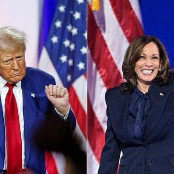 Proyecciones dan ventaja a Donald Trump sobre Kamala Harris