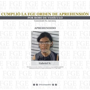 Cumplió la FGE orden de aprehensión por robo de vehículo