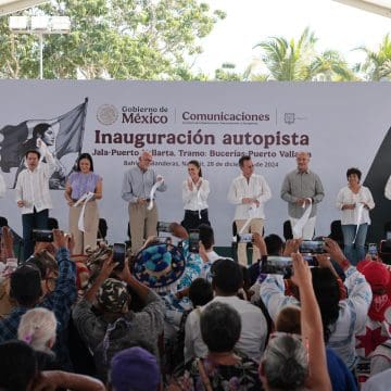 Claudia Sheinbaum inaugura autopista Jala- Puerto Vallarta, tramo: Bucerías- Puerto Vallarta