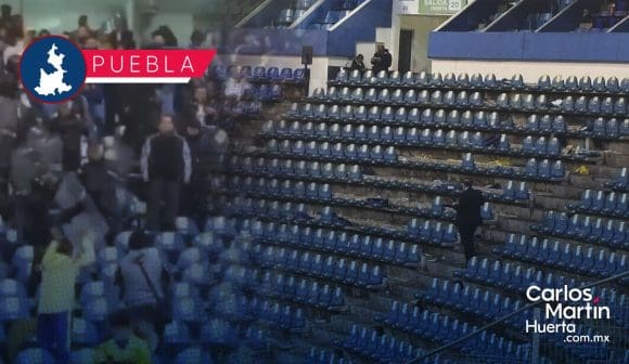 Aficionados del Monterrey destrozan butacas del Estadio Cuauhtémoc