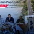 En territorio, el gobernador Armenta supervisa rutas del Popocatépetl