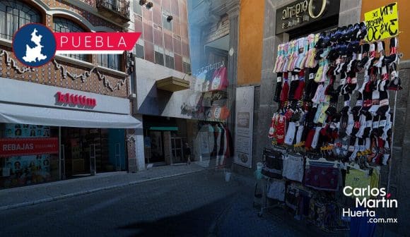 Ambulantes en Centro Histórico de Puebla provoca pérdidas del 30%: Red Mexicana de Franquicias