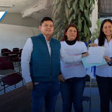 Anuncian construcción de dos aulas en Atlixco; 250 alumnos se beneficiarán