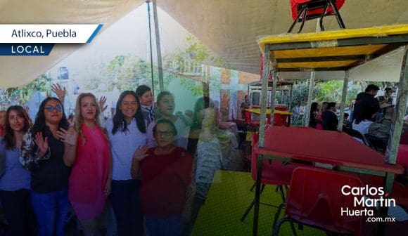 Ariadna Ayala entrega nuevo mobiliario a los CAIC de Atlixco