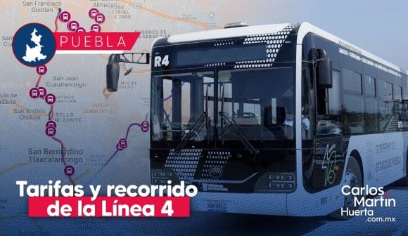 Conoce las tarifas de la Línea 4 de RUTA; diciembre será gratis