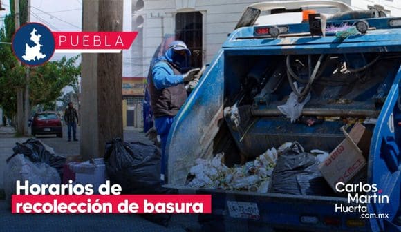 Conoce los horarios de recolección de basura en Puebla para este 24 y 25 de diciembre