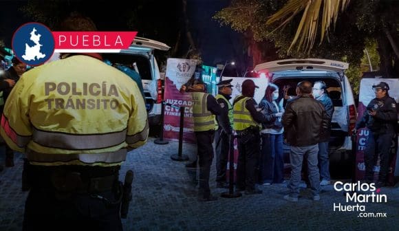 Contraloría Municipal se suma al operativo alcoholímetro en Puebla para evitar corrupción
