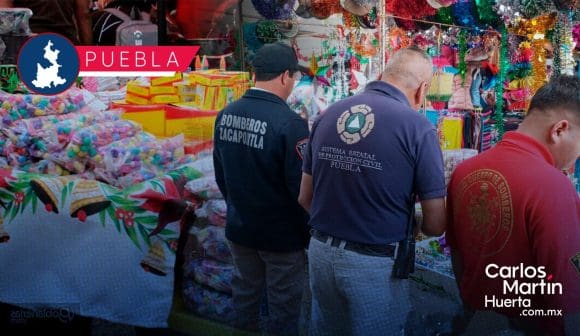 Decomisan 144 kilos de pirotecnia ilegal tras operativos en Puebla