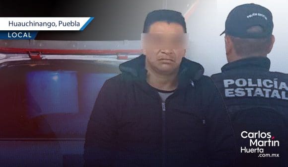 Detienen a sujeto con combustible robado en Huauchinango