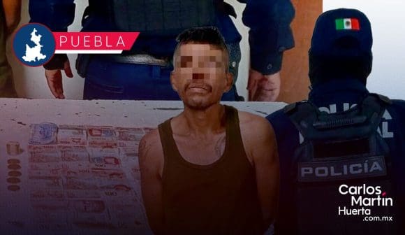 Presunto asaltante es detenido por policías de Cuautlancingo