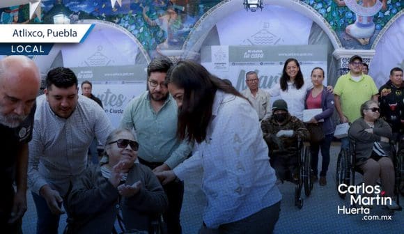Entregan aparatos ortopédicos a personas con discapacidad en Atlixco