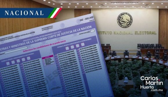 Aprueba INE diseño de boletas para elección del Poder Judicial