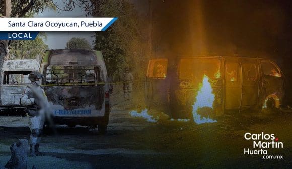 Queman cuatro unidades de la ruta Malacatepec por conflicto de rutas