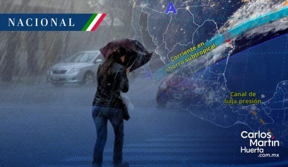 Frente frío 14 propiciará lluvias en cuatro estados