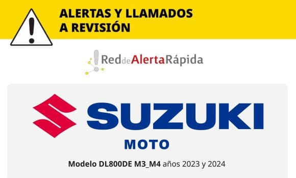 Profeco emite llamado a revisión de motos Suzuki