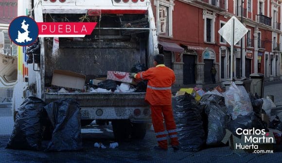 Habrá ajustes en horarios para recolección de basura en Puebla por Año Nuevo