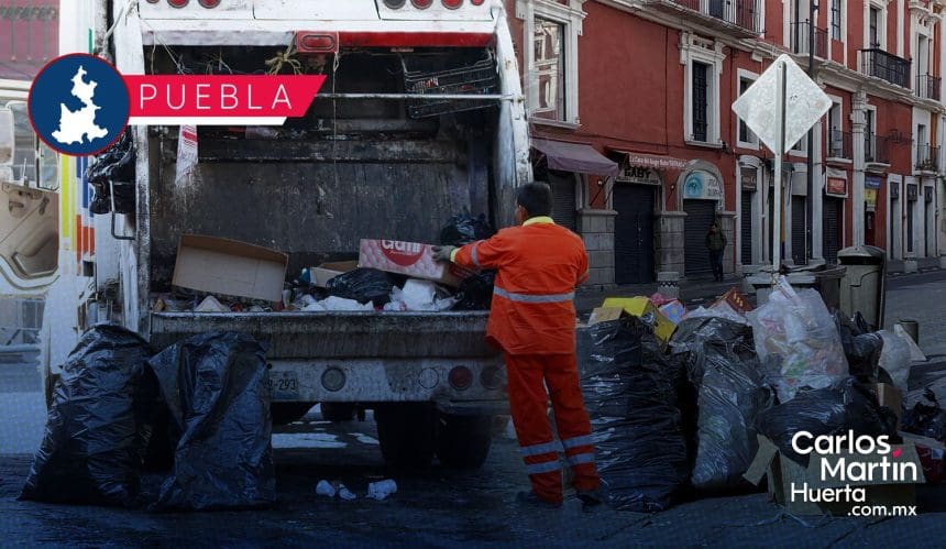 Recolección de basura Puebla Operará con normalidad la recolección de basura durante temporada de Todos Santos