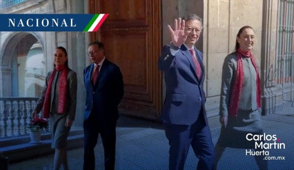 Sheinbaum recibe a Gustavo Petro en Palacio Nacional