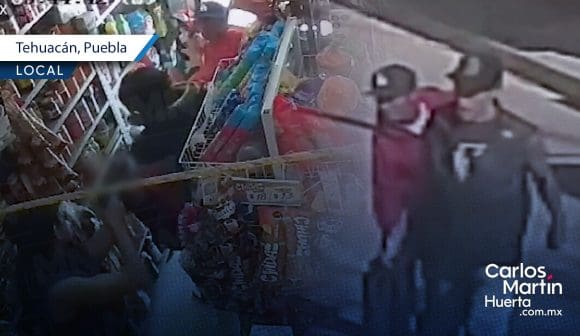 Sujetos armados asaltan miscelánea en Tehuacán