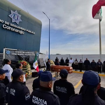 Despiden con honores a policía de Coronango que murió en cumplimiento de su deber