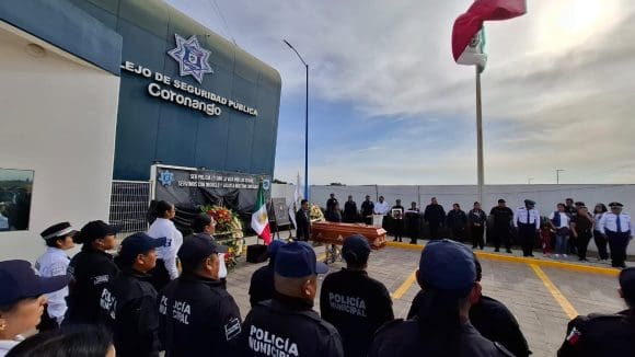 Despiden con honores a policía de Coronango que murió en cumplimiento de su deber
