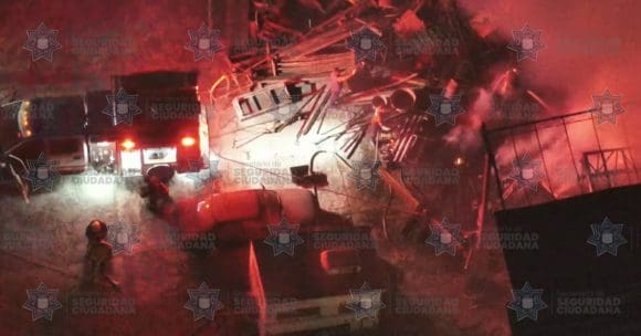 Se registra incendio en fábrica abandonada, colonia El Refugio