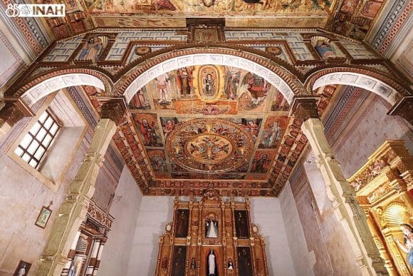 Pinturas originales de templo en Pátzcuaro son descubiertas en restauración