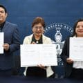 Encabeza Lilia Cedillo revisión del Contrato Colectivo de Trabajo con ASPABUAP y SITBUAP