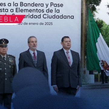 Armenta y Chedraui encabezan pase de lista a fuerzas municipales en Puebla