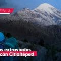 Buscan a dos personas extraviadas en el volcán Citlaltépetl