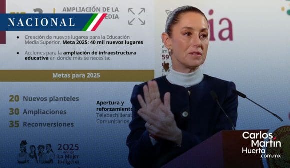 Educación media superior tendrá 40 mil nuevos espacios: Sheinbaum