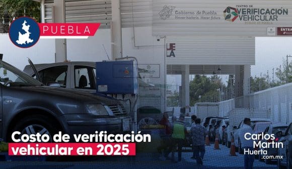 ¿Cuánto costará la verificación vehicular este 2025 en Puebla?