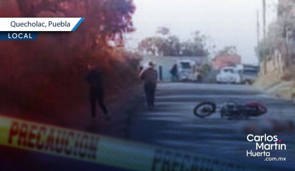 Muere motociclista tras derrapar en Quecholac