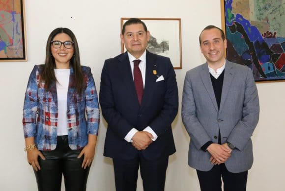 Armenta se reúne con nueva dirigencia del PAN en Puebla