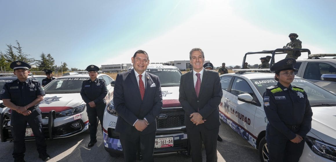 Refuerzan seguridad en Puebla con nuevas patrullas: Armenta y Chedraui lideran presentación
