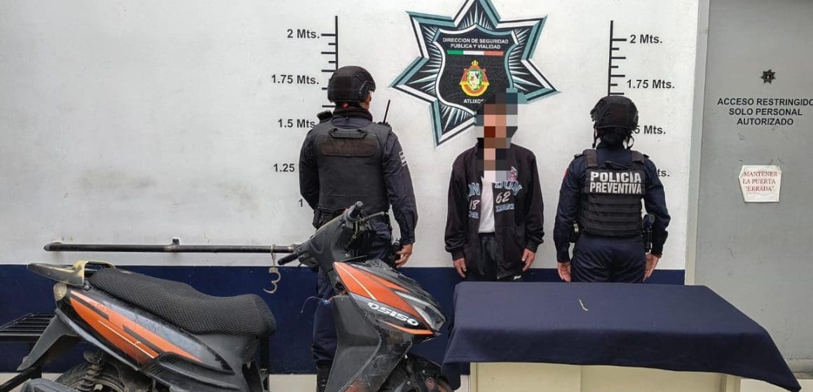 Detienen a tres por robo de motocicletas en Atlixco