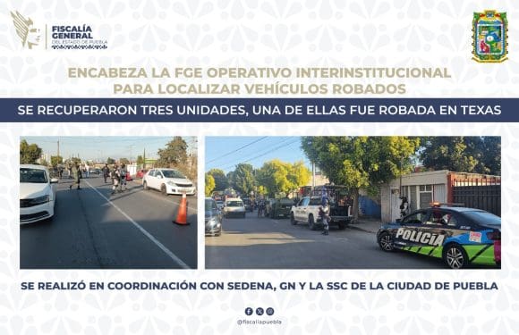 La FGE realiza operativo para recuperar vehículos robados