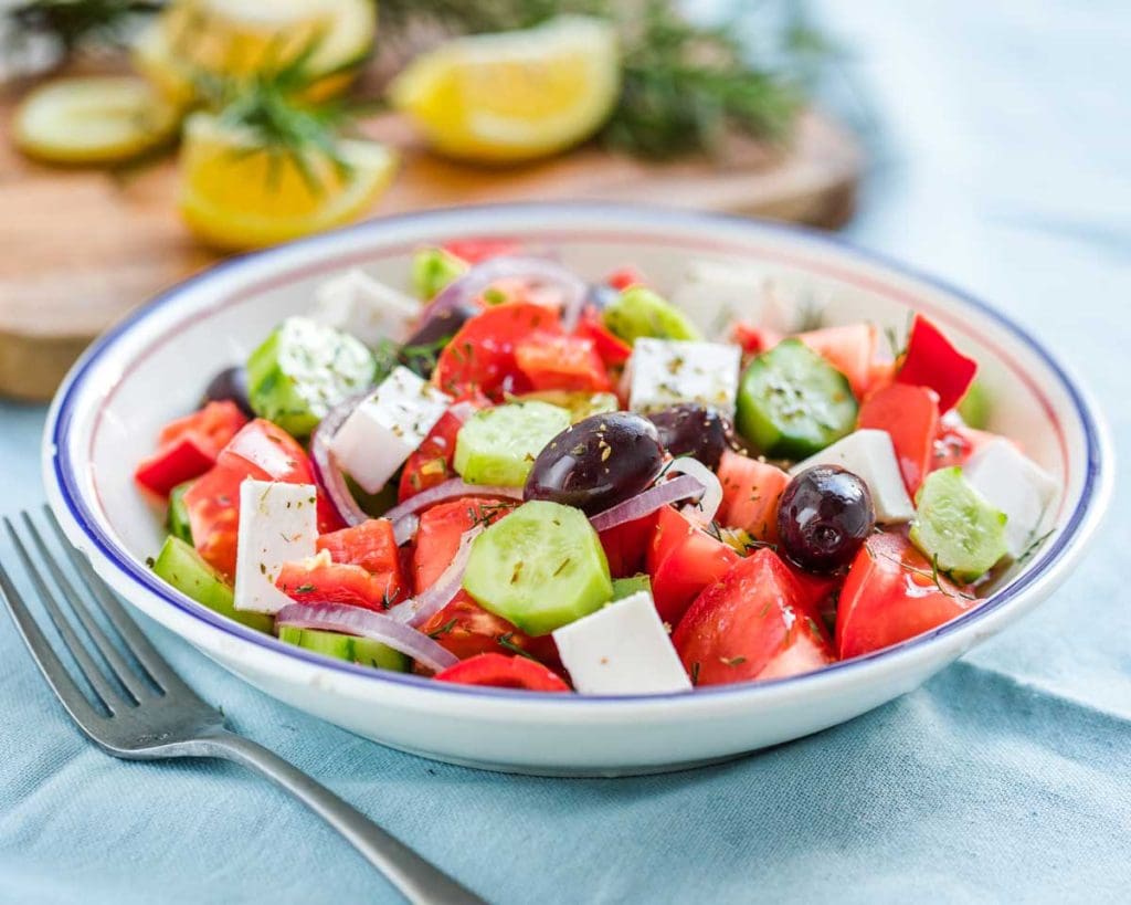 ensalada griega aceitunas kalamata