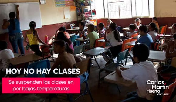 Se suspenden las clases en Puebla por masa de aire frío