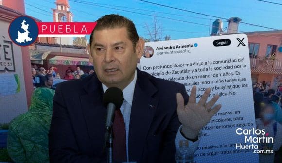 Alejandro Armenta promete acciones contra el bullying tras muerte de Juanito en Zacatlán