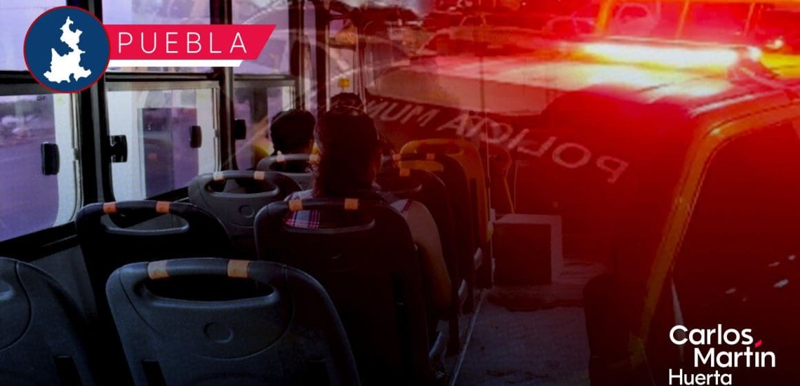 Detienen a cinco por robo a usuarios de transporte público en Puebla
