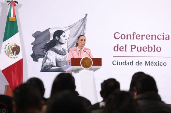 Claudia Sheinbaum Sheinbaum minimiza aranceles del 27% impuestos por Ecuador