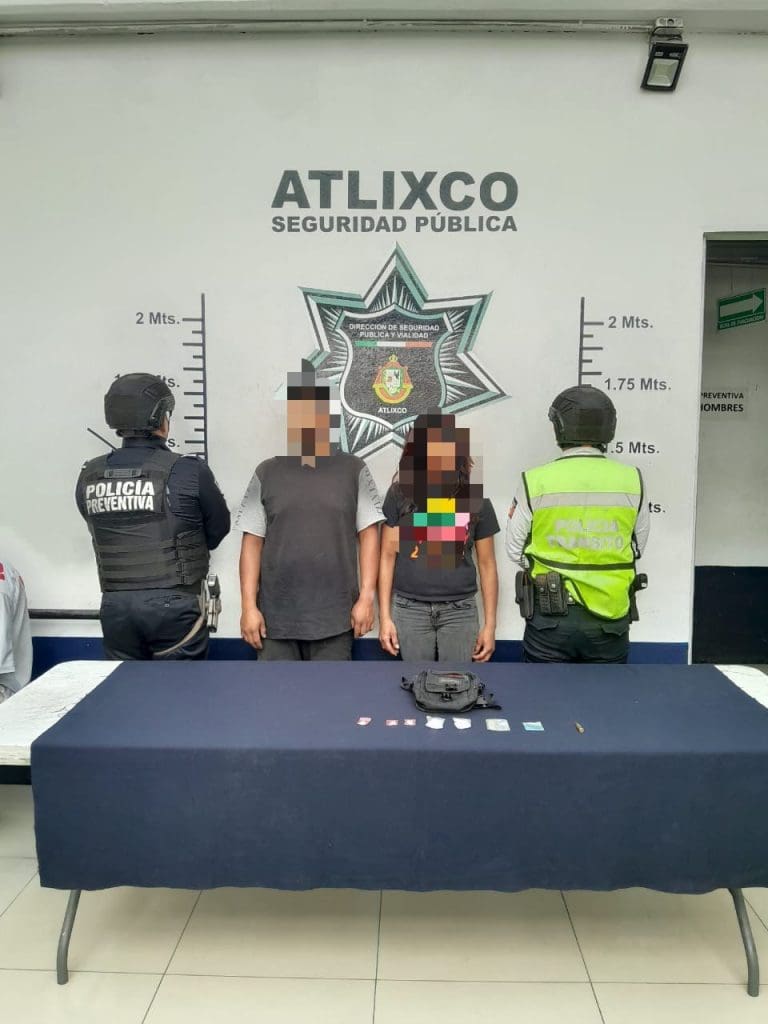 Detenidos por narcomenudeo en Atlixco