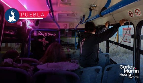 Retiran luminaria a unidad de la Ruta 3; no tenía ni tarjeta de circulación